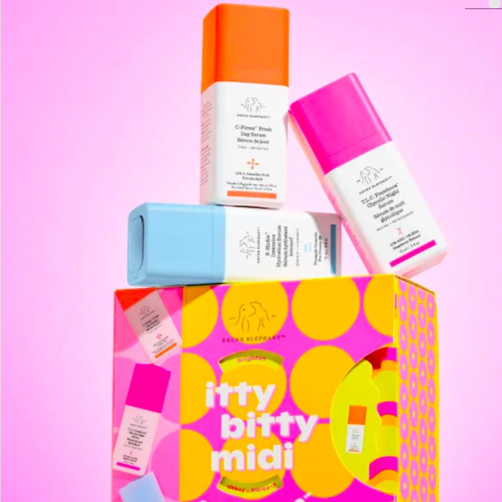 Drunk Elephant the itty bitty midi committee skincare set
